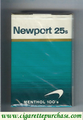 Newport 25s Menthol 100s cigarettes soft box